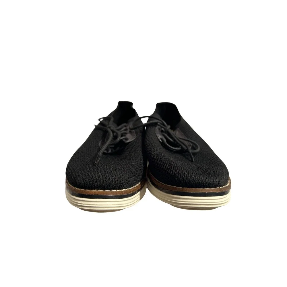 Cole Haan Original Grand Men Black Knit Wingtip‎ Oxford Shoes W22402 Size 8B